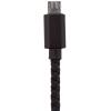 Кабель USB - micro USB 1м B (кож. плетение) черный / Re - Изображение 2