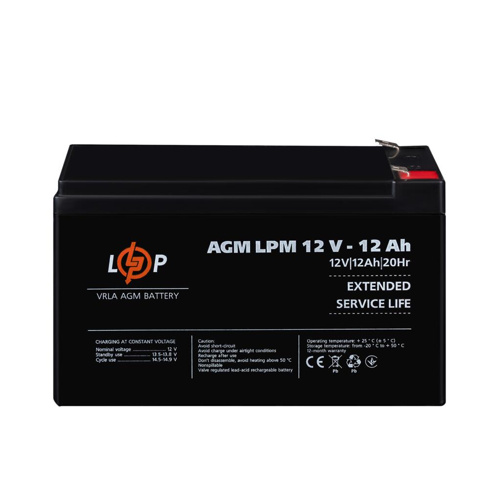 Акция. Аккумулятор AGM LPM 12V - 12 Ah - Изображение 2