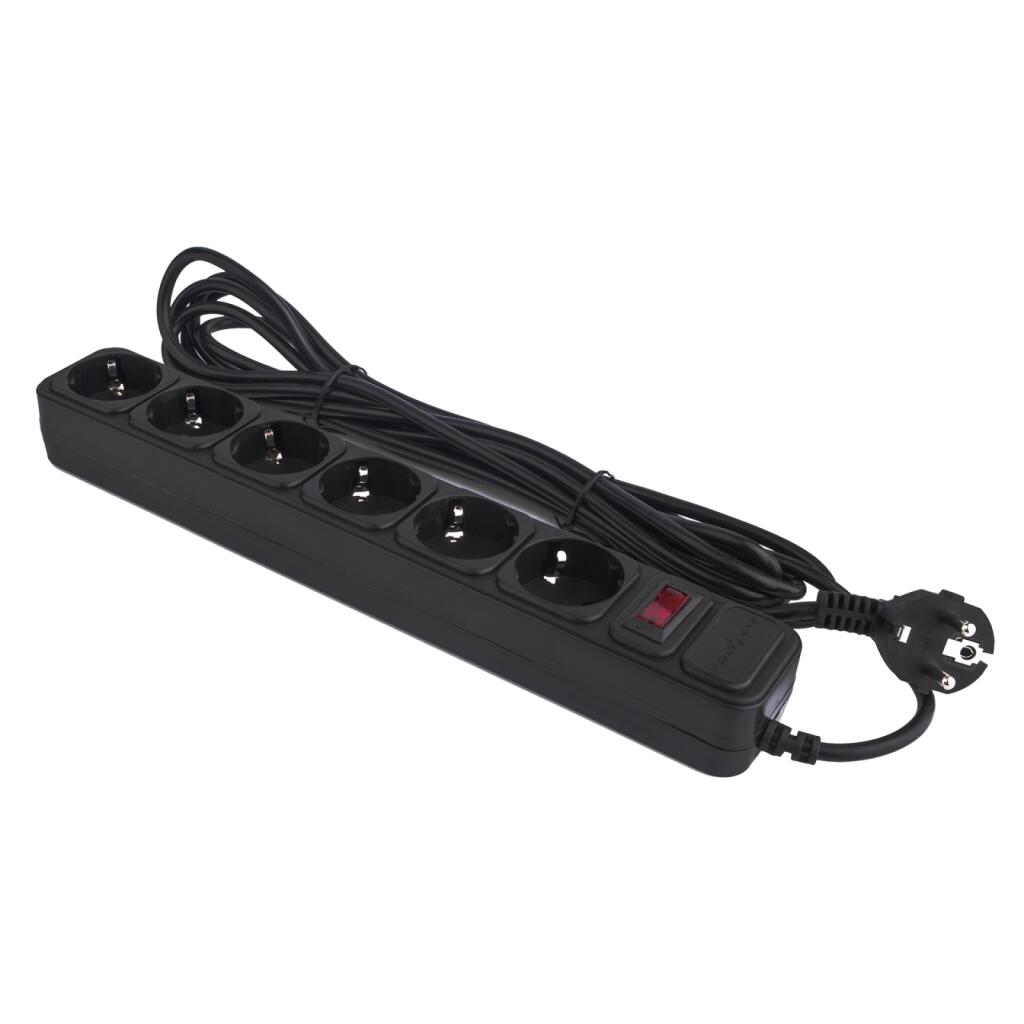Сетевой фильтр LP-X6 4.5 м Black - Изображение 2