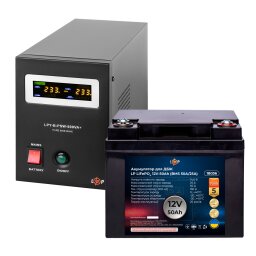 Комплект резервного живлення LP (LogicPower) ДБЖ + літієва (LiFePO4) батарея (UPS B800 + АКБ LiFePO4 640W) null