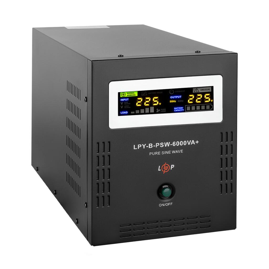 ДБЖ з правильною синусоїдою 48V LPY-B-PSW-6000VA+(4200Вт)10A/20A - Зображення 3