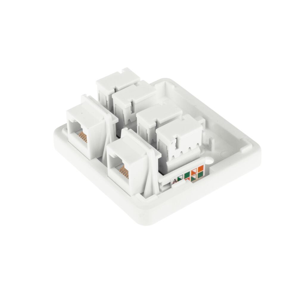 Розетка RJ-45 2-порта кат.5Е UTP LP-114 - Изображение 2