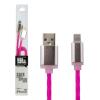 Кабель USB - Lightning 1м R-P (силикон) красно-розовый / Retail - Изображение 1