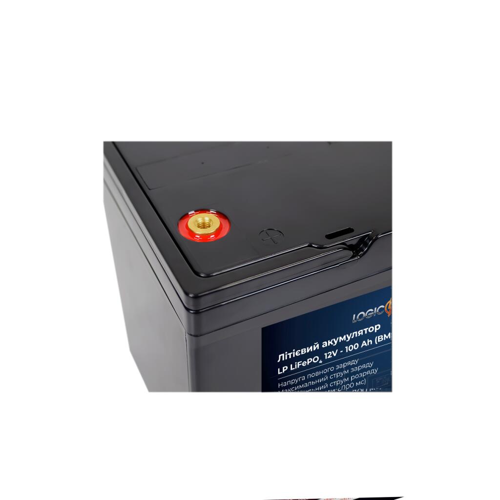 Аккумулятор LP для ИБП LiFePO4 12V - 100 Ah (BMS 80A/40A) пластик - Изображение 3
