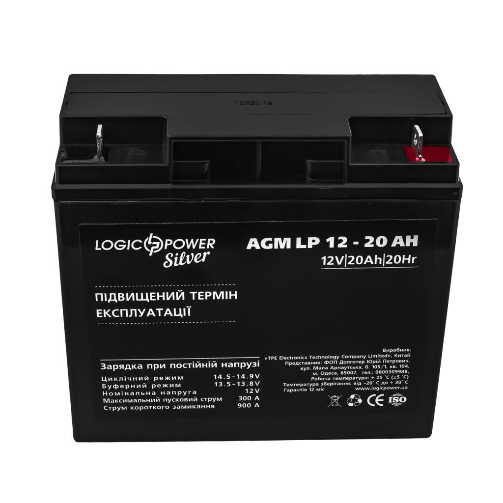 Аккумулятор AGM LP 12V - 20 Ah Silver - Изображение 2