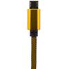 Кабель USB - micro USB 1м G (метал. плетение) золотой / - Изображение 2