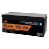 Акумулятор LP LiFePO4 25,6V - 120 Ah (3072Wh) (Smart BMS 100А) з BT пластик для ДБЖ - Изображение 3