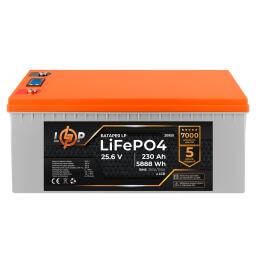 Аккумулятор LP LiFePO4 для ИБП LCD 24V (25,6V) - 230 Ah (5888Wh) (BMS 200A/100A) пластик
