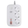 Мережевий фільтр (подовжувач) LP F65WG4 (3x230V-3520W, 2xUSB-60W, 2xType-C 65W QC/PD) - Зображення 2