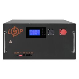 Аккумулятор LP LiFePO4 51,2V - 160 Ah (8192Wh) (BMS SP 150A/100А) RM RS485/CAN LCD BL