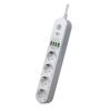 Сетевой фильтр (удлинитель) LP F24U4 (4x230V-2500W, 4xUSB-5V/3,4A 17W Auto Max) - Изображение 1