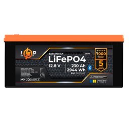 Аккумулятор LP LiFePO4 12,8V - 230 Ah (2944Wh) (BMS 100A/100А) пластик Smart BT