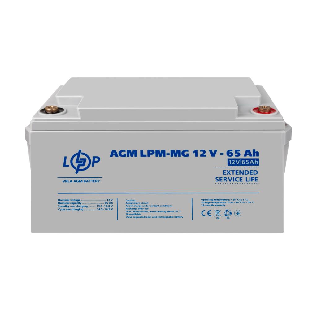 Распродажа (3872) Аккумулятор мультигелевый AGM LPM-MG 12V - 65 Ah 09/2023 - Изображение 2