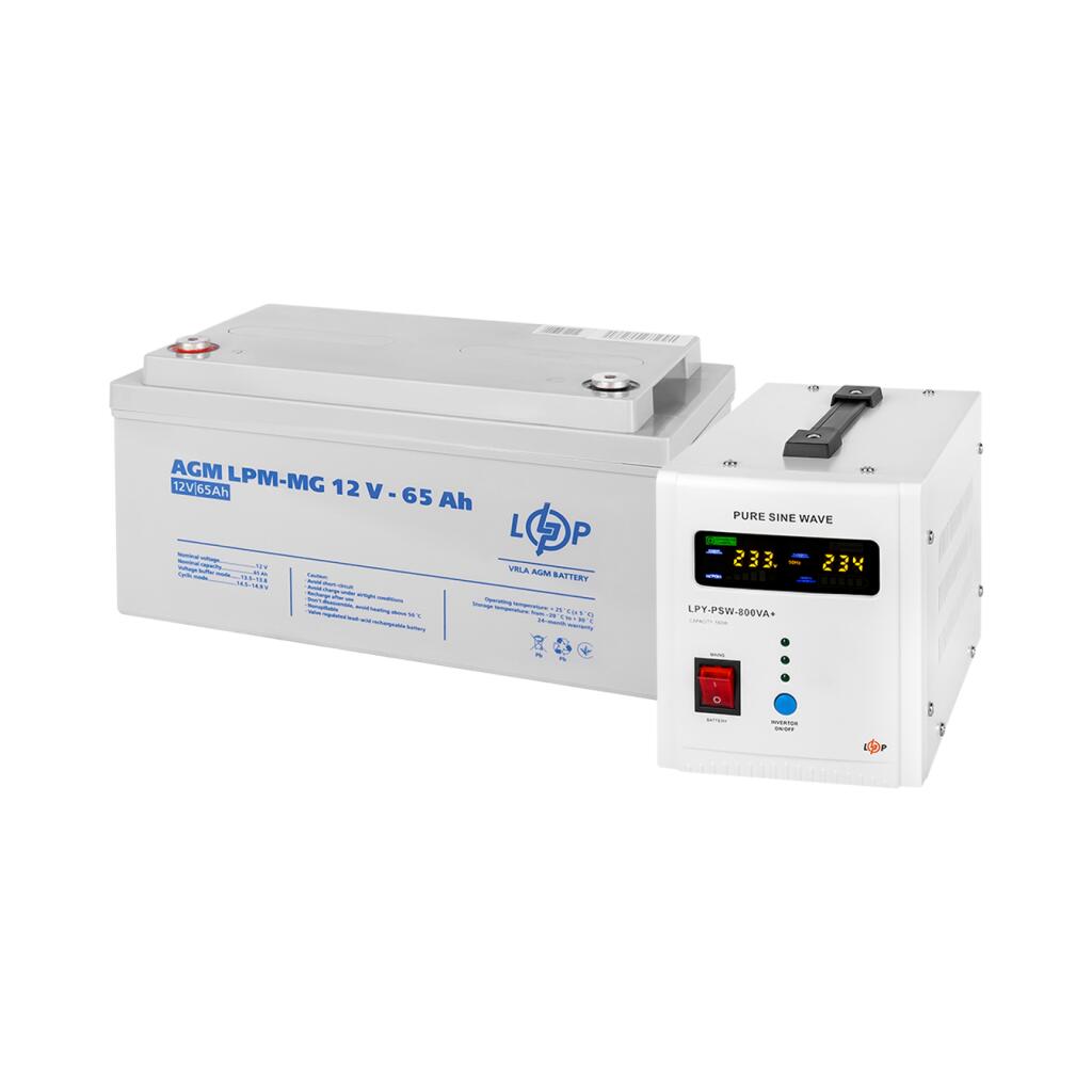 КРП для котла LogicPower ИБП + мультигелевая батарея (UPS 800VA + АКБ MG 780W) - Изображение 2