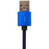 Кабель USB - Lightning 1м Bl (метал. плетение) синий / - Изображение 3