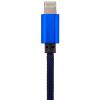 Кабель USB - Lightning 1м Bl (метал. плетение) синий / - Изображение 2