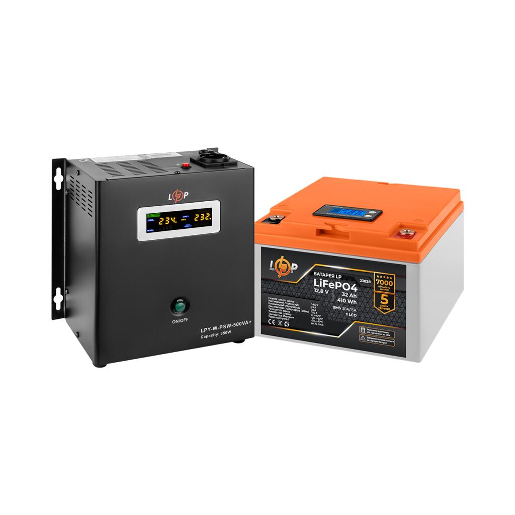 Комплект резервного питания LP (LogicPower) ИБП + литиевая (LiFePO4) батарея (UPS W500+ АКБ LiFePO4 410W) - Изображение 2