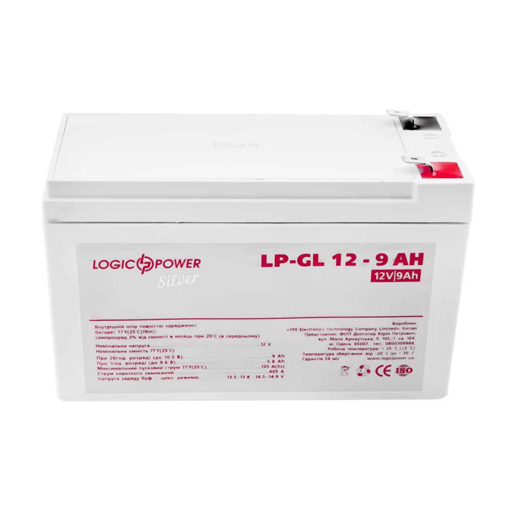 Акумулятор гелевий LP-GL 12V - 9 Ah Silver - Зображення 2
