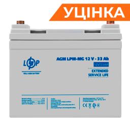 Аккумулятор мультигелевый LPM-MG 12V - 33 Ah + справа Уценка 11.2024