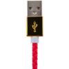Кабель USB - Lightning 1м R (кож. плетение) красный / - Изображение 3