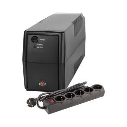 Комплект ИБП LPM-825VA-P (577Вт) + сетевой фильтр PREMIUM LP-X5 2 м Black (3520Вт)