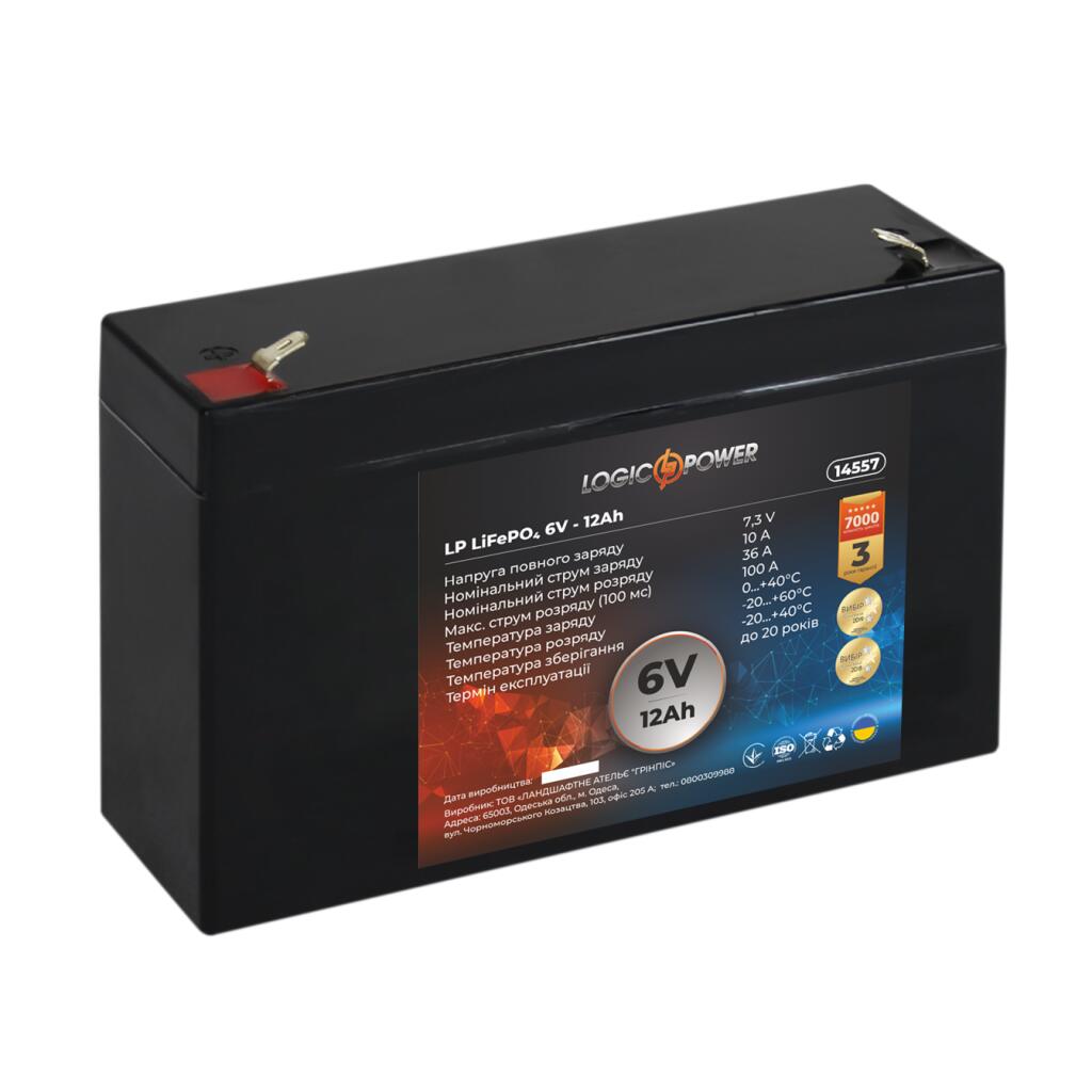 Аккумулятор LP LiFePО4 6V - 12 Ah - Изображение 2
