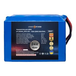 Акумулятор LP LiFePO4 BYD 24V - 75 Ah (BMS 60A/30A)