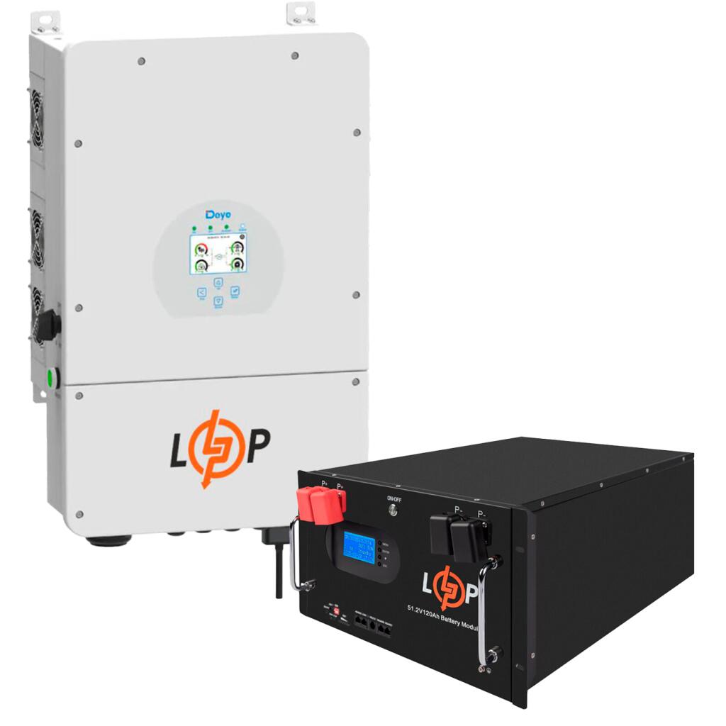 Комплект резервного питания LogicPower ИБП 8000W + литиевая (LiFePO4) батарея 11776Wh - Изображение 1