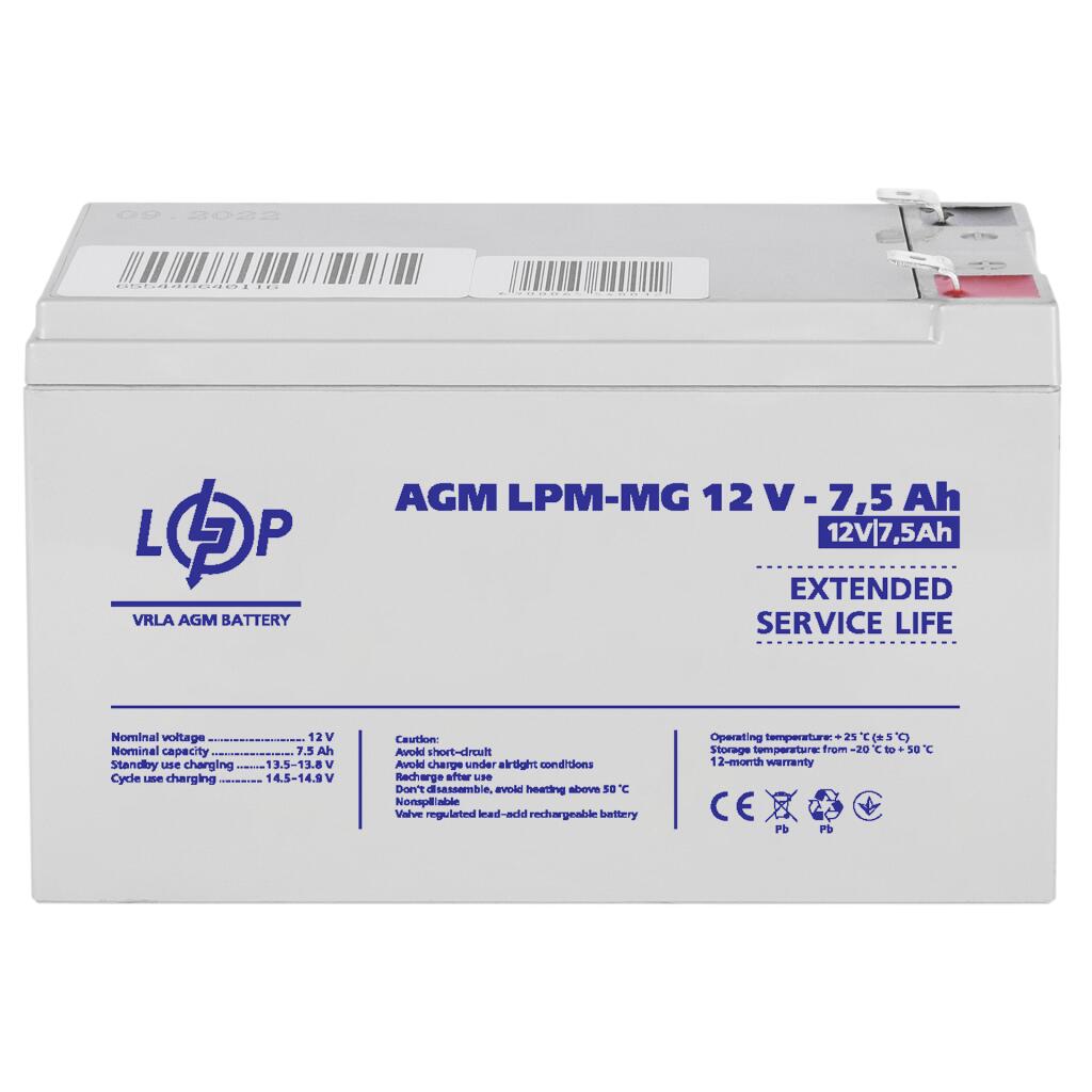 Распродажа Аккумулятор мультигелевый LPM-MG 12V - 7.5 Ah - Изображение 3