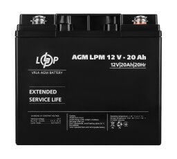 Аккумулятор AGM LPM 12V - 20 Ah под болт М5 null