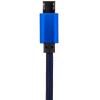 Кабель USB - micro USB 1м Bl (метал. плетение) синий / - Изображение 2