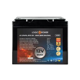 Акумулятор LP LiFePO4 12V - 60 Ah (BMS 50A/25А) пластик
