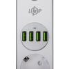 Сетевой фильтр (удлинитель) LP F24U4 (4x230V-2500W, 4xUSB-5V/3,4A 17W Auto Max) - Изображение 4