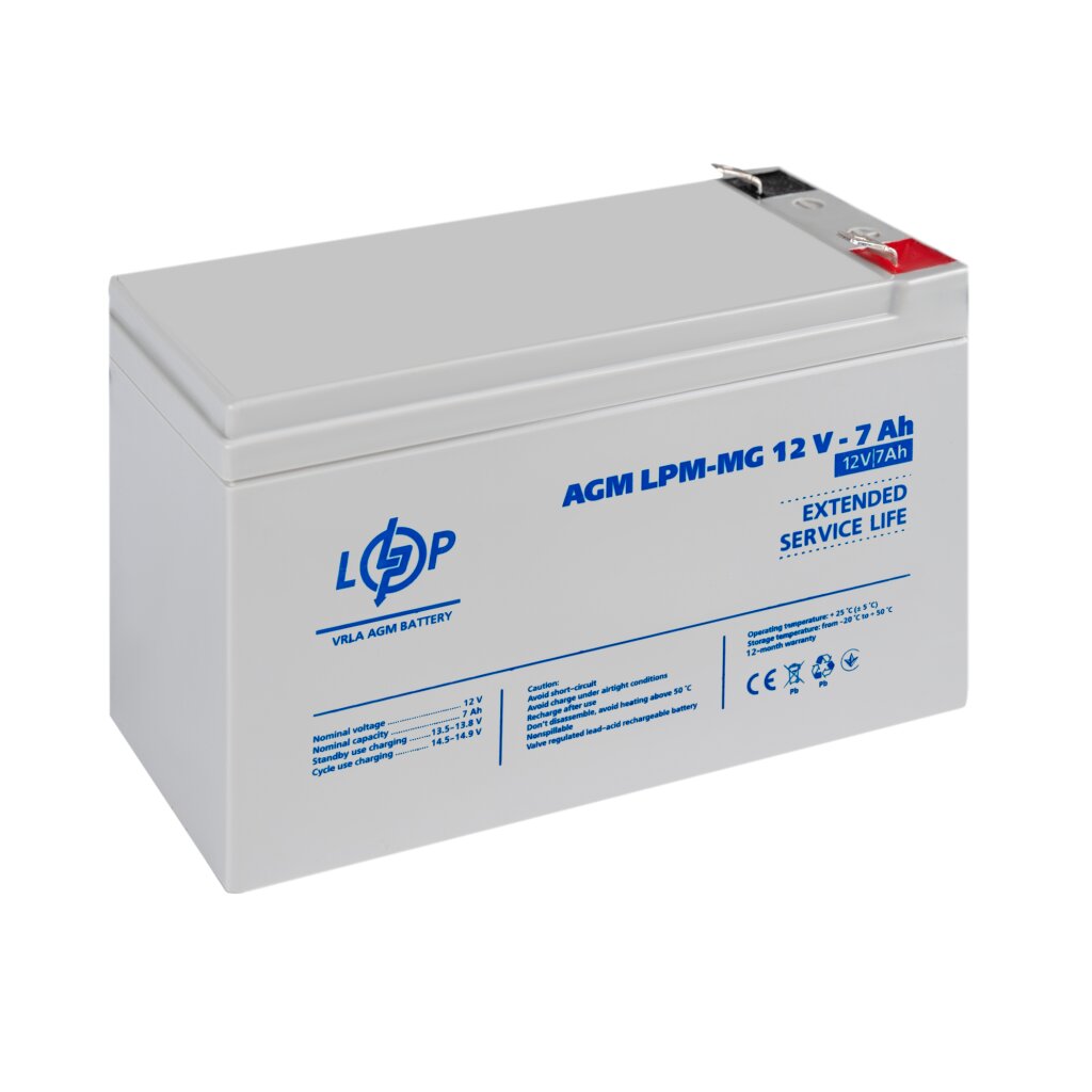 Аккумулятор мультигелевый LPM-MG 12V - 7 Ah - Изображение 3