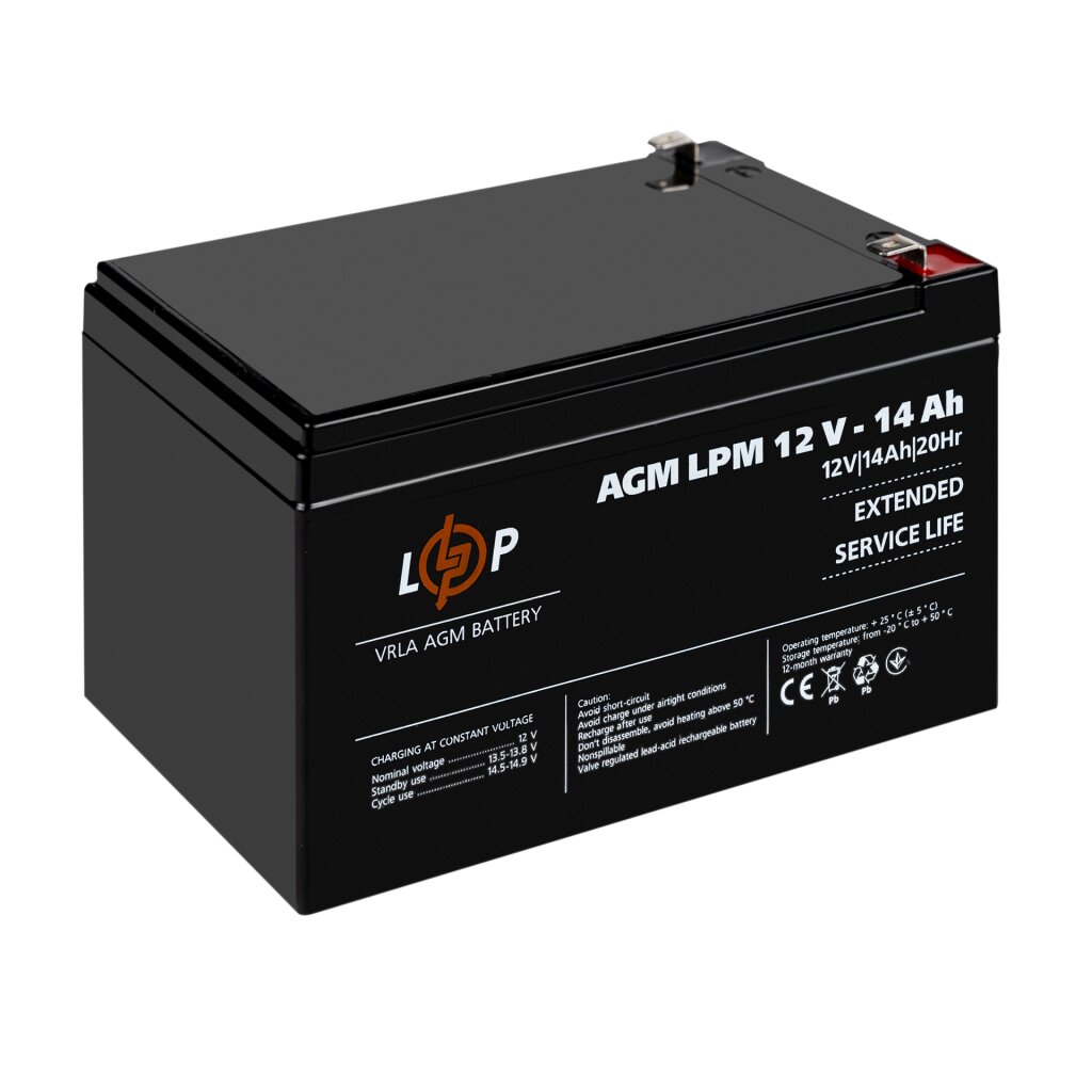 Аккумулятор AGM LPM 12V - 14 Ah - Изображение 4