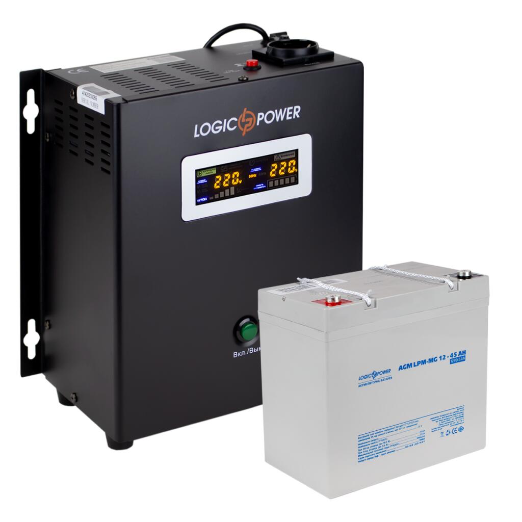 Комплект резервного живлення LogicPower ДБЖ + мультигелева батарея (UPS W500 + АКБ MG 540Wh) - Зображення 4