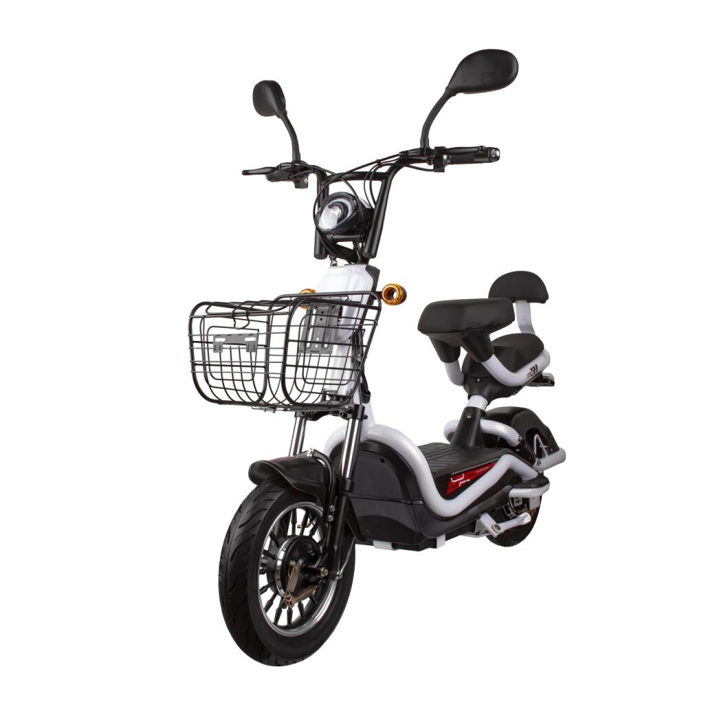 Электрический мопед R1 RACING Athena 500W/48V (белый) - Изображение 4