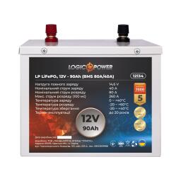 Аккумулятор LP LiFePO4 12V (12,8V) - 90 Ah (1152Wh) (BMS 80A/40A) металл