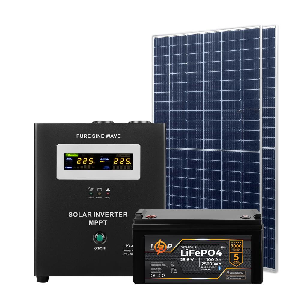 Комплект СЕС 1kW АКБ 1.2kWh (літій)100 Ah Преміум - Зображення 2