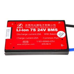 BMS плата Li-ion 24V 7S 20A симметрия