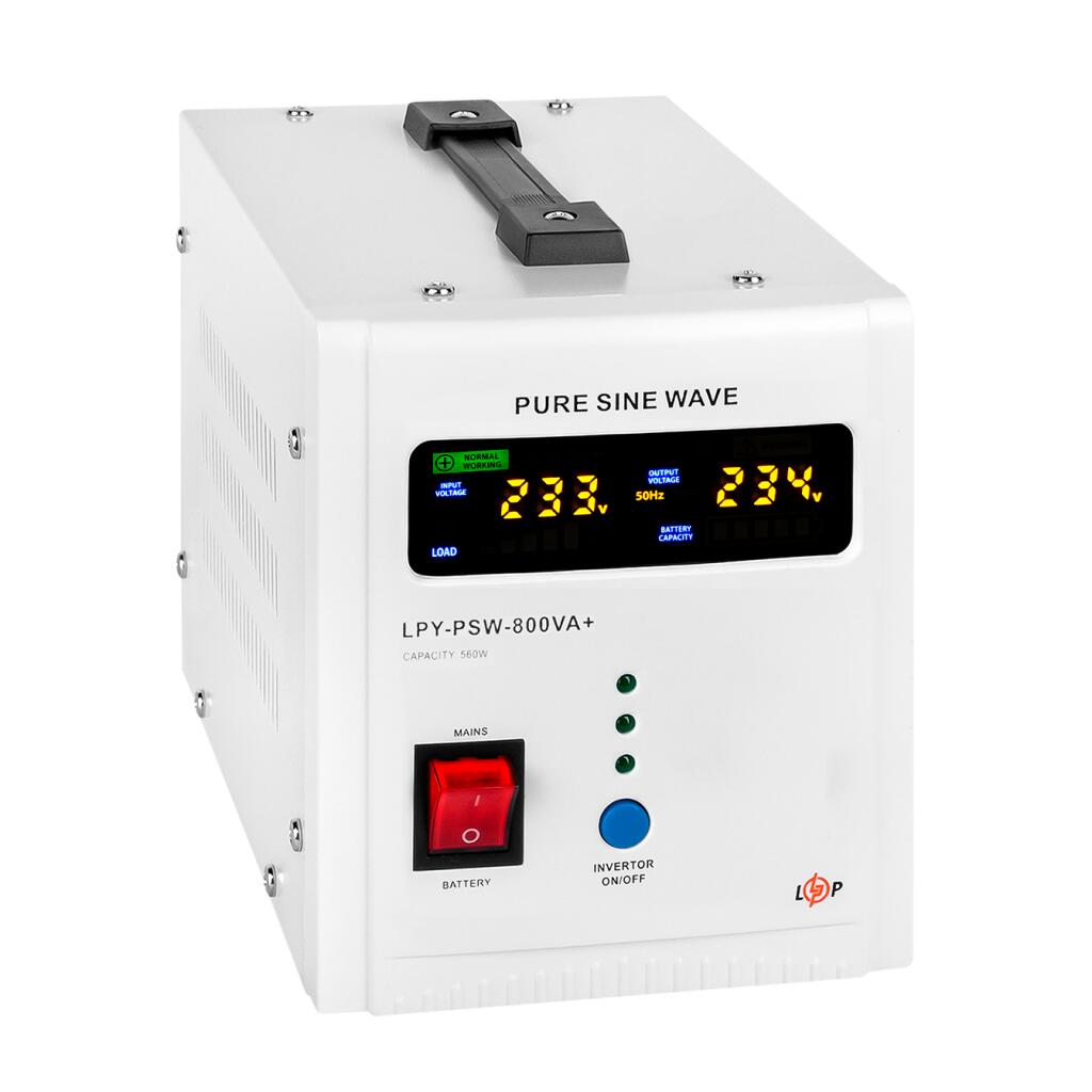ИБП с правильной синусоидой 12V LPY-PSW-800VA+(560Вт)5A/15A - Изображение 2