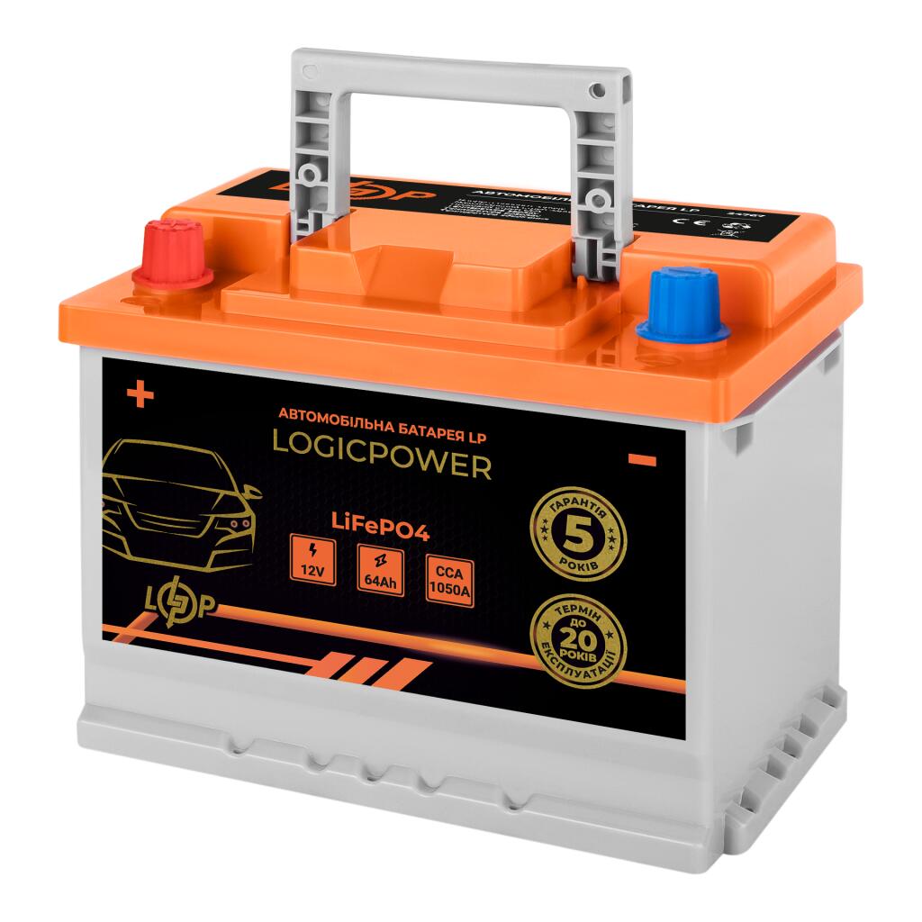 Автомобильный аккумулятор литиевый LP LiFePO4 12V - 64 Ah (+ слева) BMS 1050А - Изображение 2