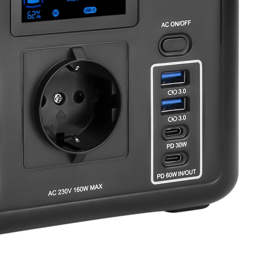 Многофункциональная портативная зарядная станция LP CHARGER 160 (160W, 204Wh) + Портативная солнечная панель LPS 100W - Изображение 4