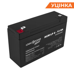 Распродажа (2572) Аккумулятор AGM LP 6V - 12 Ah Silver (2023)