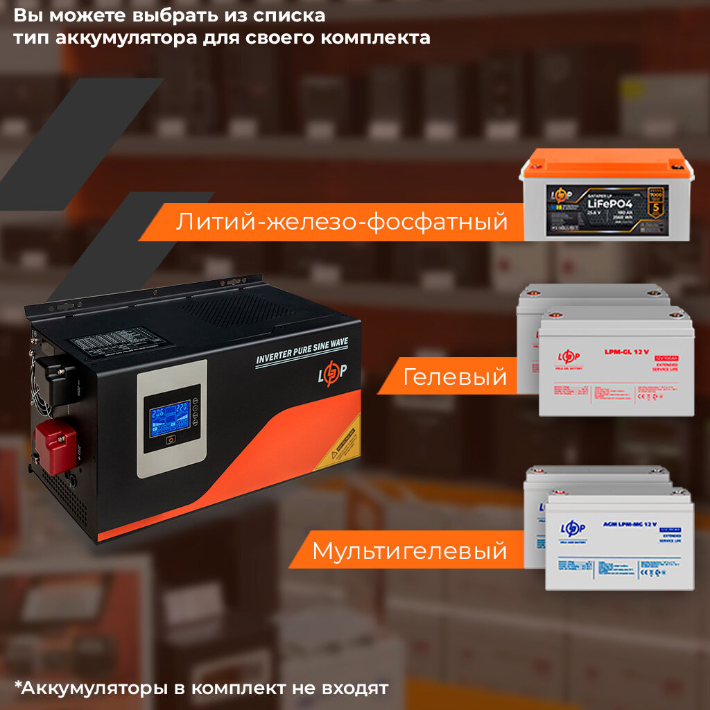 ИБП LogicPower LPM-PSW-4500VA (3000Вт) с правильной синусоидой 24V с MPPT - Изображение 8