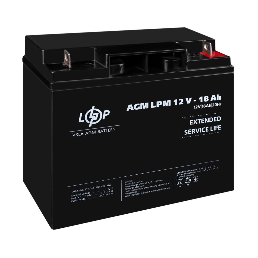 Распродажа Аккумулятор AGM LPM 12V - 18 Ah - Изображение 3