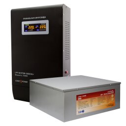 Комплект резервного питания для котла ИБП + литиевая (LiFePO4) батарея (UPS W5000VA + АКБ LiFePO4 1160W)