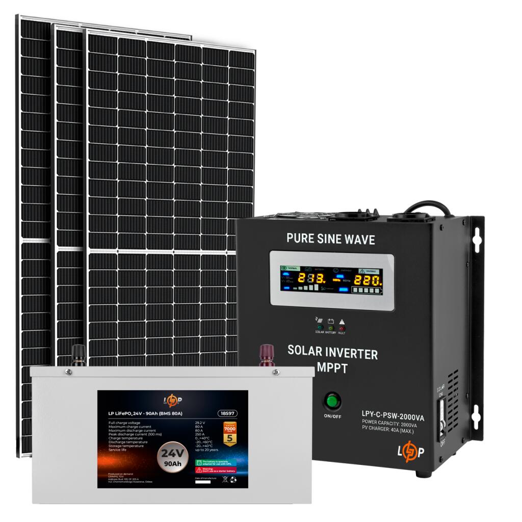 Солнечная электростанция (СЭС) Премиум 1.5kW АКБ 2.16kWh LiFePO4 90 Ah - Изображение 2