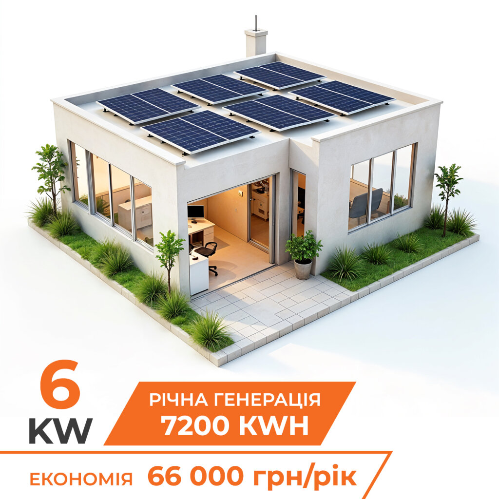 Комплект СЭС 6kW LP АКБ 11,7kWh (литий) 230Ah (от 5 часов автономности) - Изображение 1