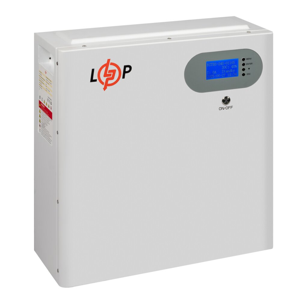 Акумулятор LP LiFePO4 51,2V - 100 Ah 5120Wh (Smart BMS 100A) з LCD WAB RS485/CAN - Изображение 6
